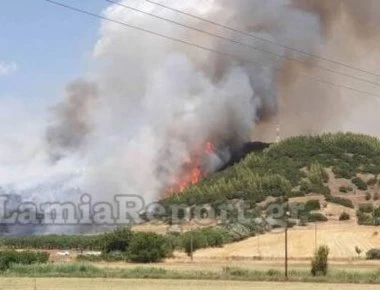 Φωτιά από κεραυνό στον Εθνικό Δρυμό Οίτης